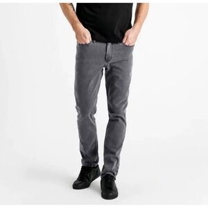 Duer DU/ER Men's L2X Performance Denim Slim Fit 38 38x34 Gray Tall Stretch NWT